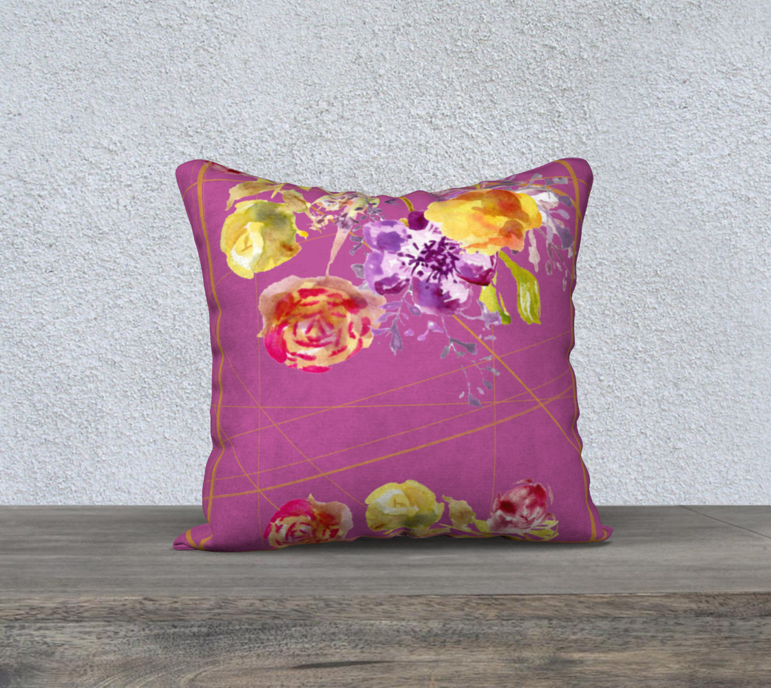 Dahlilah Purple 18" X 18" Pillow Case - Dreams After All