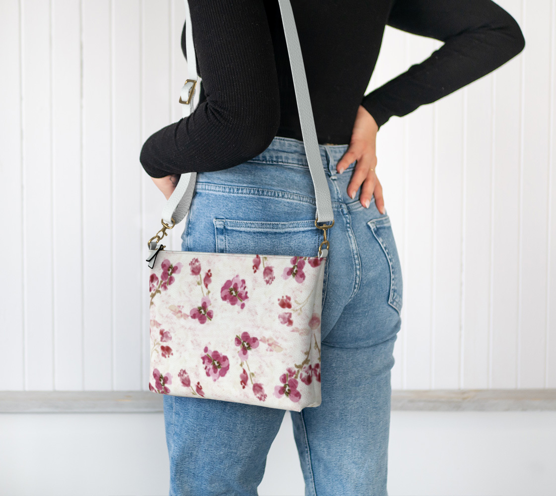 Crossbody - Spring Plum White
