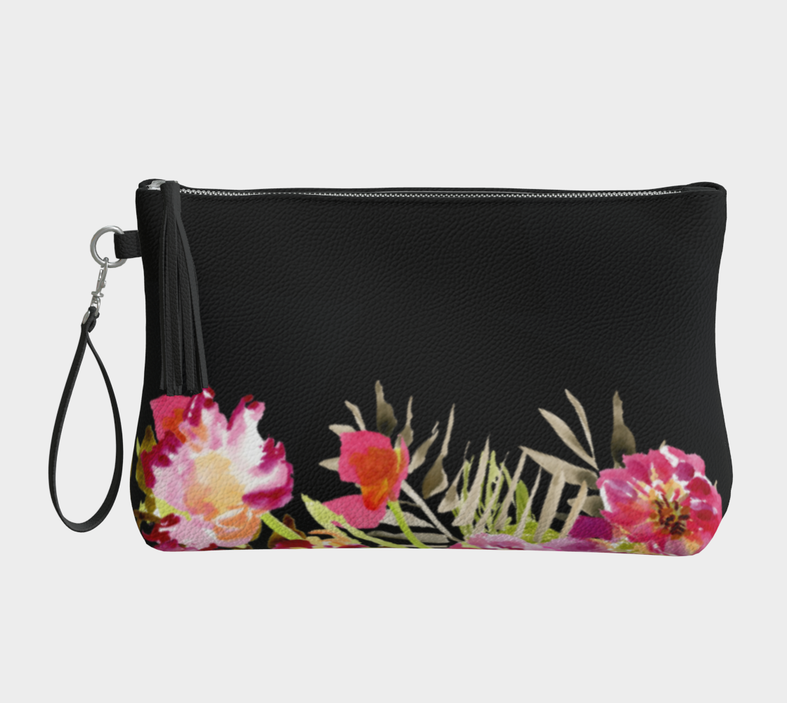 Vegan Leather Pouch Renée Black