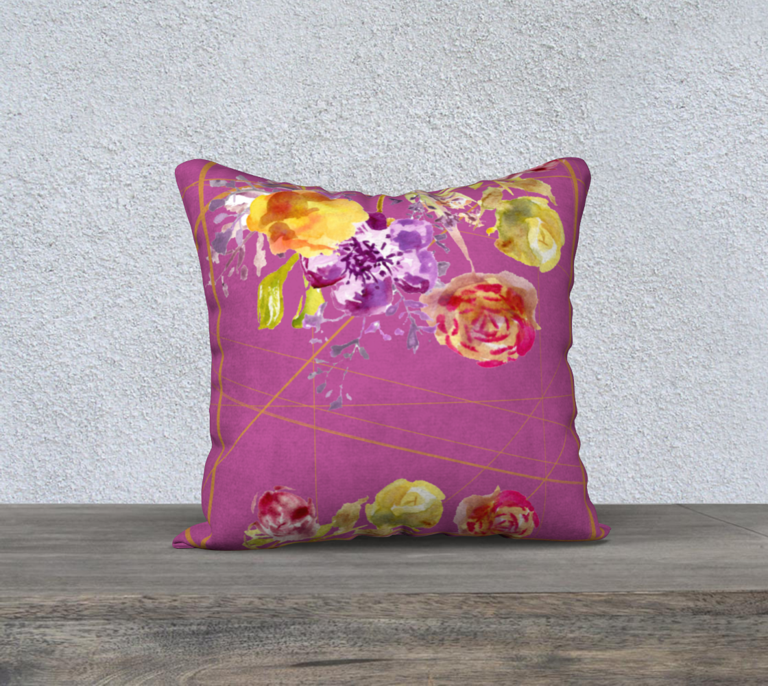 Dahlilah Purple 18" X 18" Pillow Case - Dreams After All