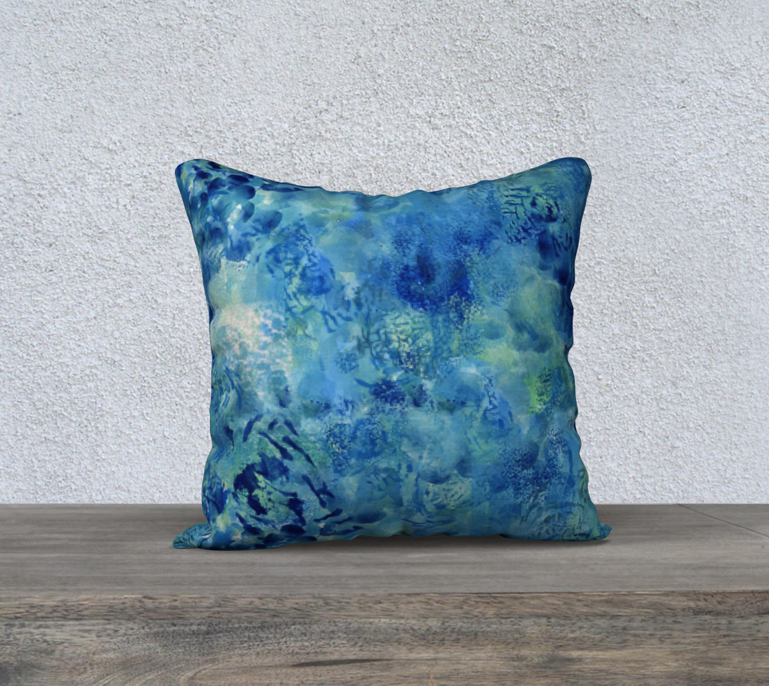 Michael's Blue 18" X 18" Pillow Cover