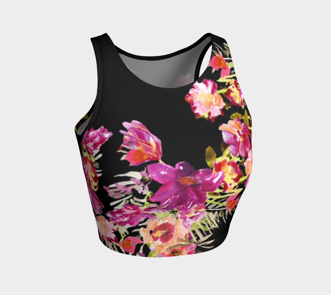 Renée Black Athletic Crop Top