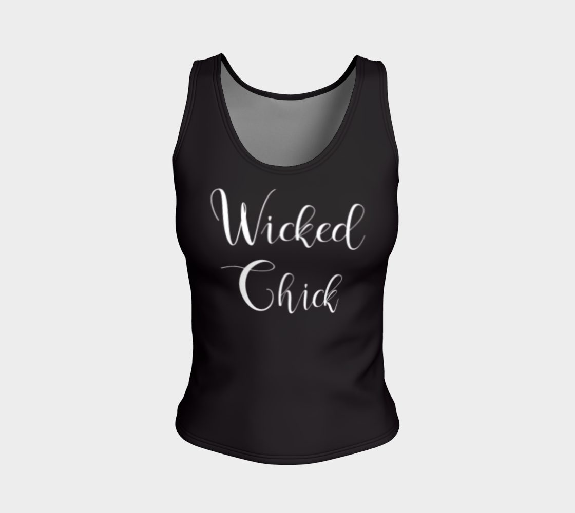Wicked Chick Fitted Tank Top Long and Regular