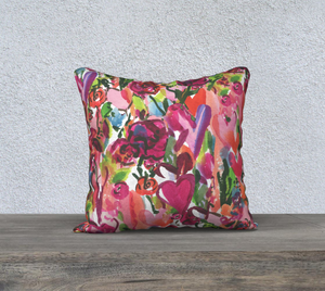 Hearts On Fire 18" X 18" PILLOW COVER