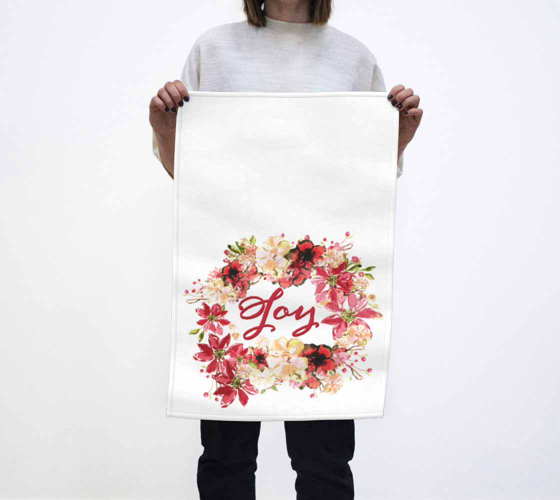 Joy Chantal Wreath Tea Towel