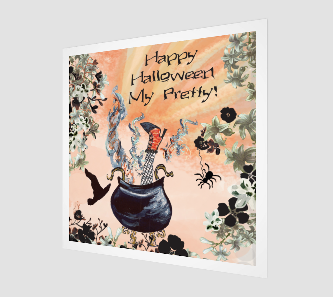 Witch's Brew Square Art Print