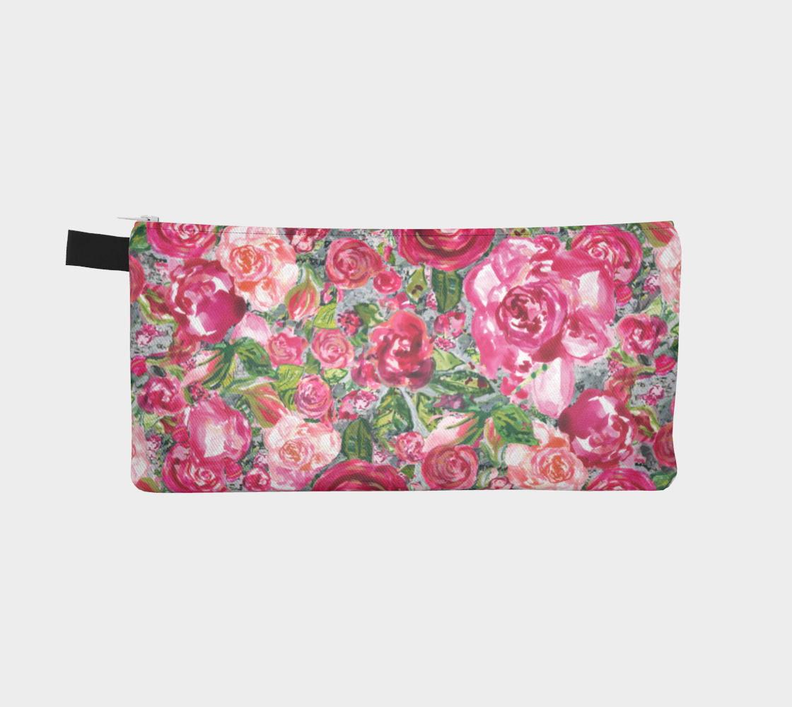Love and Roses Pencil Bag