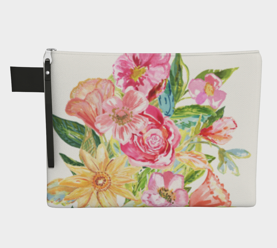Zipper Carry-All Beautiful Bouquet