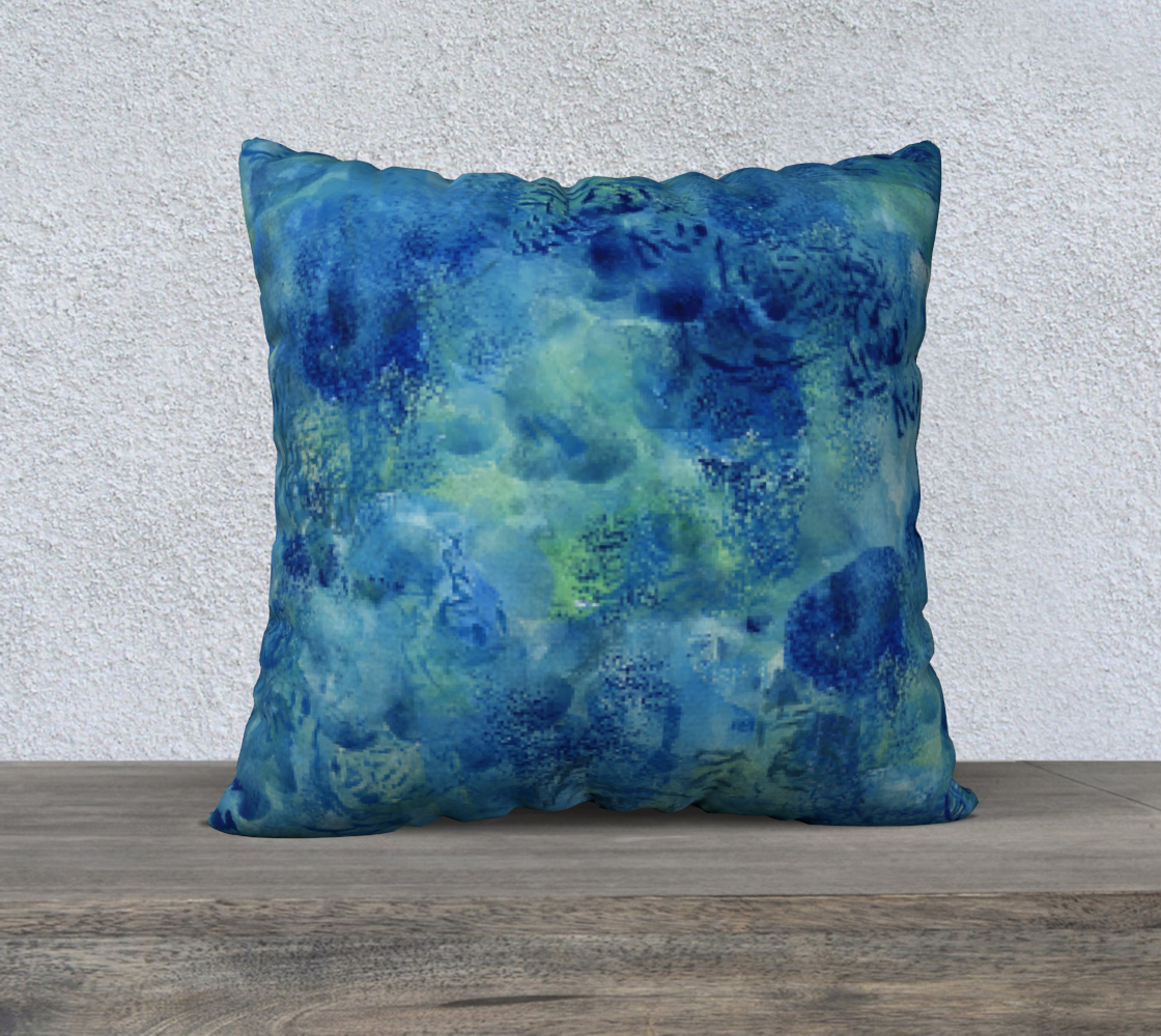 Michael's Blue 22" X 22" Pillow Cover