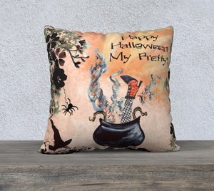 Happy Halloween My Pretty 22“ X 22” Pillow Cover