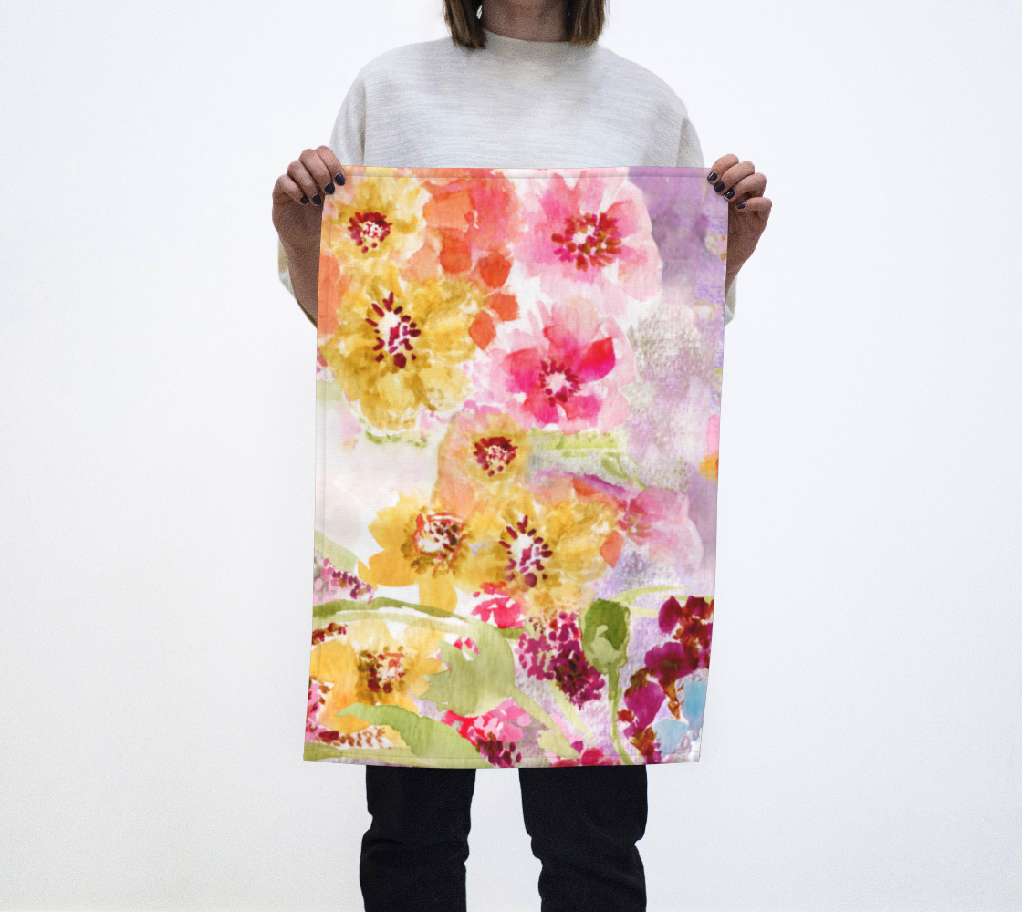 Tea Towel - Watercolor Spring Floral Edition 1