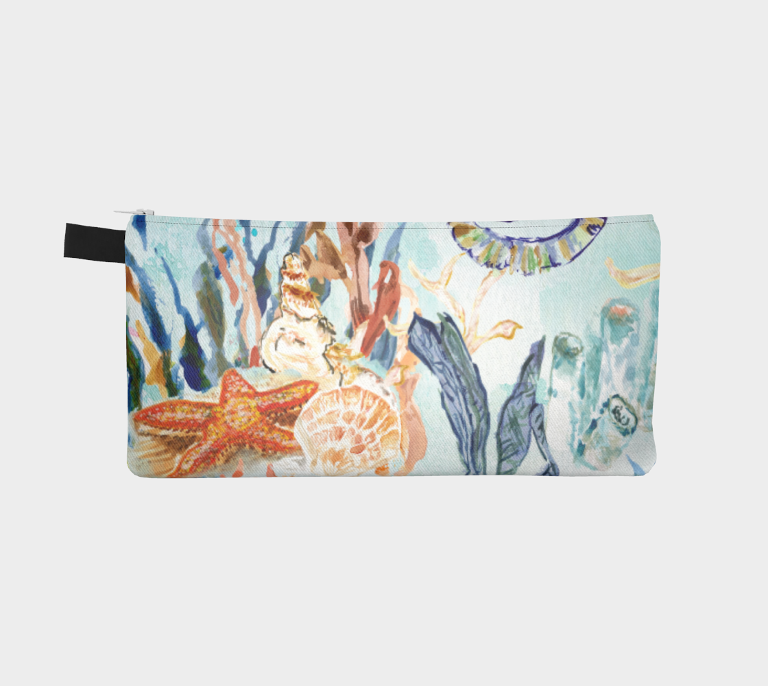 Ocean Seahorse Pencil Bag