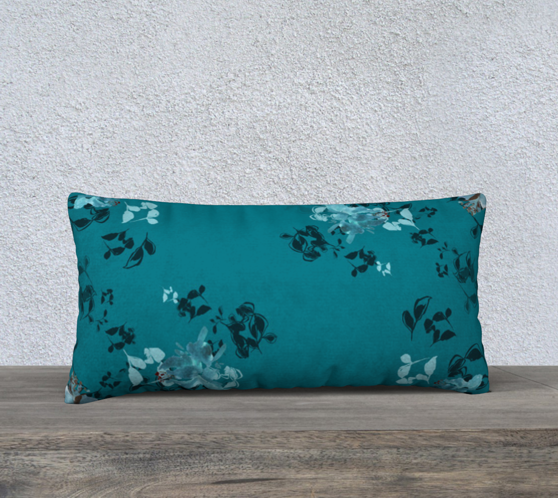 Turquoise Dark 24" X 12" Pillow Case - Dreams After All