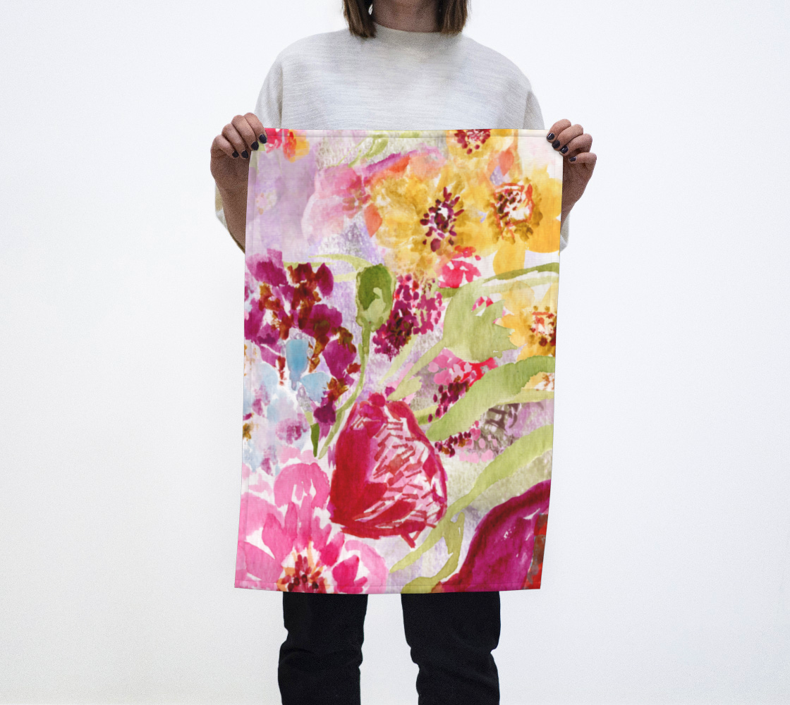 Tea Towel - Watercolor Spring Floral Edition 2