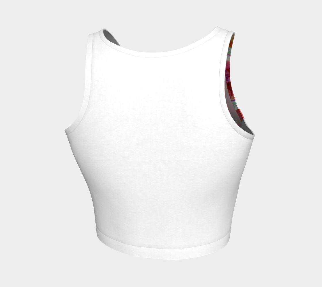 Renée White Athletic Crop Top