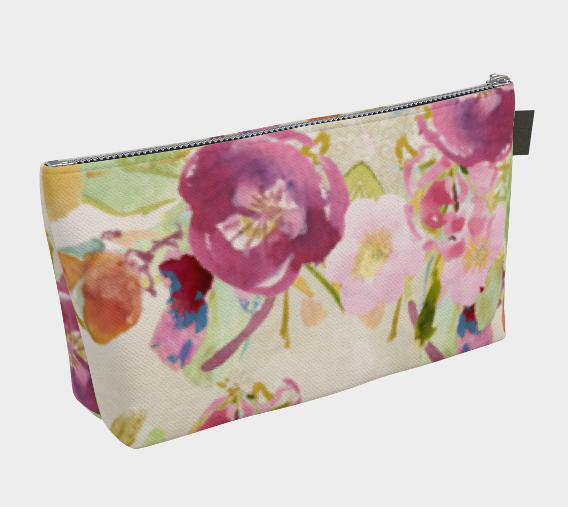 Cosmetic Bag With Zipper Pull Oh Carolina