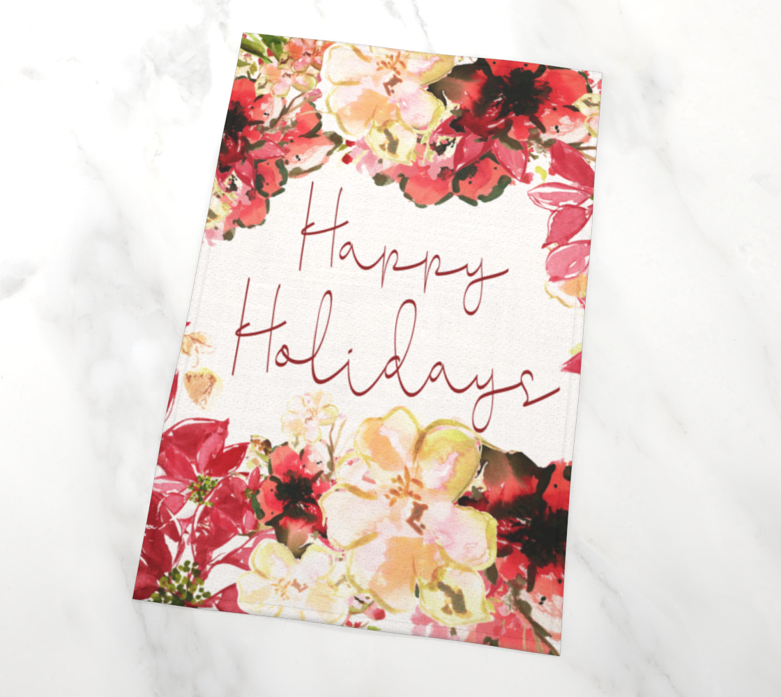 Happy Holidays Chantal Tea Towel